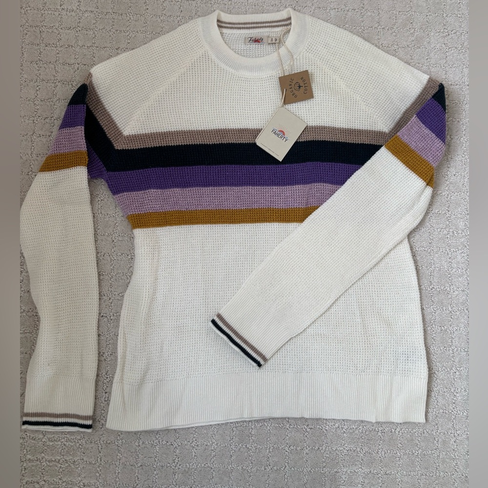 Faherty women’s stripe sweater - XSMALL - new with tags, never worn